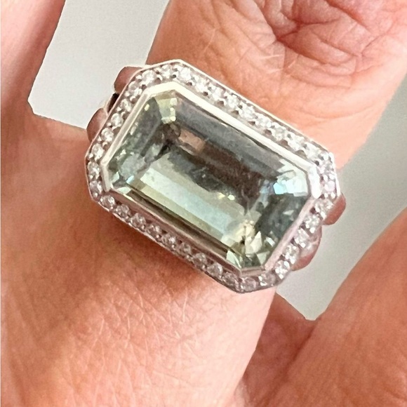 David Yurman Prasiolite statement ring - Picture 6 of 8